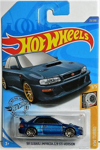Hot Wheels 1/64 '98 Subaru Impreza 22B STi-Version Diecast Blue