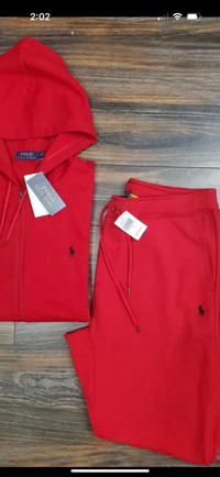 Red polo raulph lauren tracksuit 