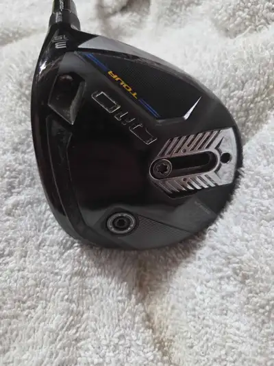 taylormade qi10 3 tour fairway wood stiff 15 degrees golf, View more