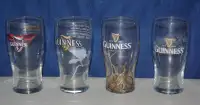 Guinness Halloween themed tulip pint beer glasses