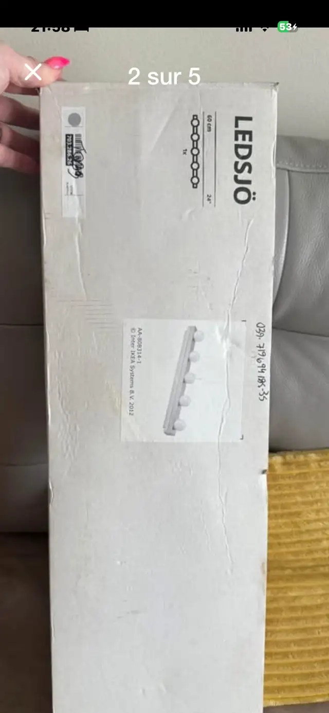 Ikea LEDSJÖ Applique Murale in Indoor Lighting & Fans in City of Montréal - Image 3