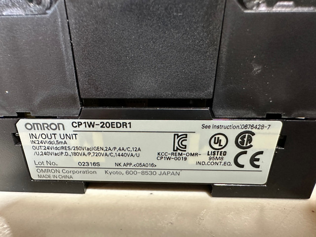 Omron PLC’s - 2-CP1L-M40DR-A & 2-CP1L-20EDR1 in General Electronics in City of Toronto - Image 4