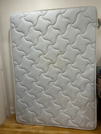 Double bed frame, mattress, and box spring in great condition. From pet free smoke free place. Can g...