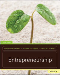 Entrepreneurship, Concordia University 4th Edition by Zacharakis