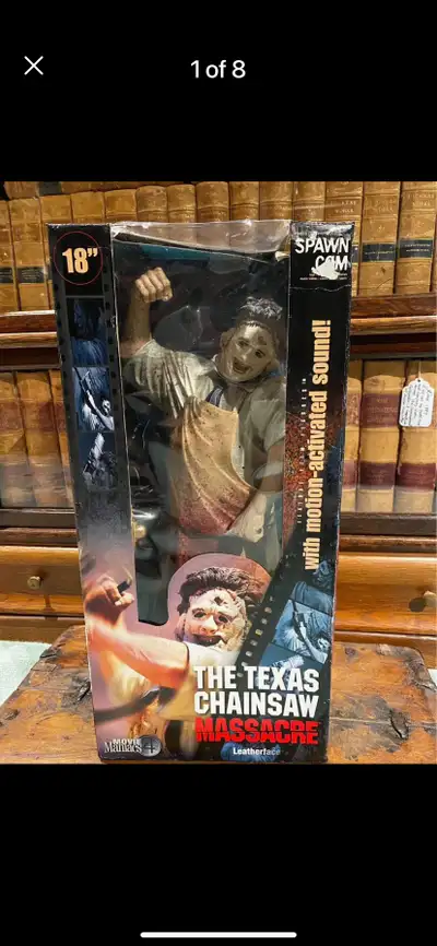 Movie Maniac Feature Film 18” figure Leatherface from the Texas Chainsaw Massacre Horror flick. This...