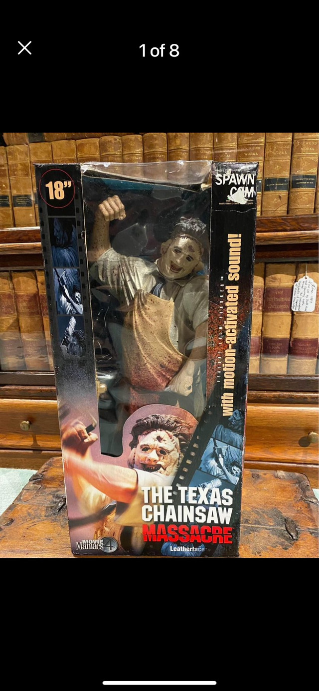 Rare McFarlane Leatherface figure in Arts & Collectibles in La Ronge