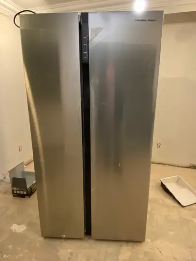 Stainless steel 36 inch fridge, almost new, View more