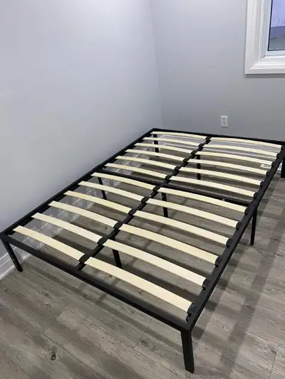 NEW Metal Platform Bed Frame Wood Slat Double Full size, View more