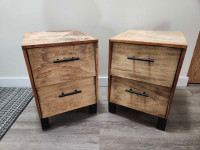2 custom night stands/end tables 