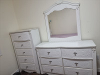 Full Double bedroom set with dresser withmirror,chest drawer,wit