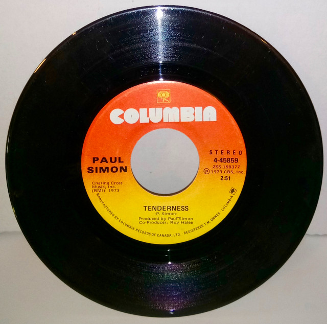 Paul Simon # 4-45859 Columbia 7" 45 RPM 1973 VG Canada Kodachrom dans CD, DVD et Blu-ray  à Ville de Montréal