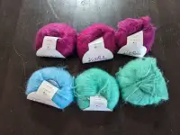 Six Balls of Knit Picks Aloft Mohair and Silk Wool - NEW, 25 G