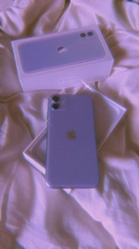iPhone 11 64gig purple , unlocked mint condition