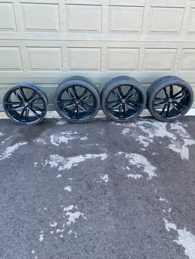 If ad is still posted, yes it’s still available. 20" performance rims finished in gloss black with 3...