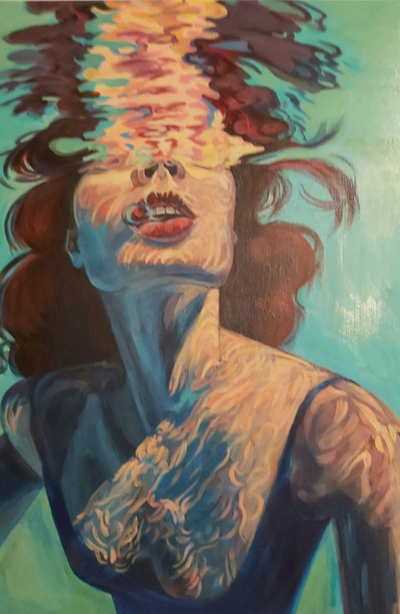 Beautiful oil painting oil on canvas 40" by 30"