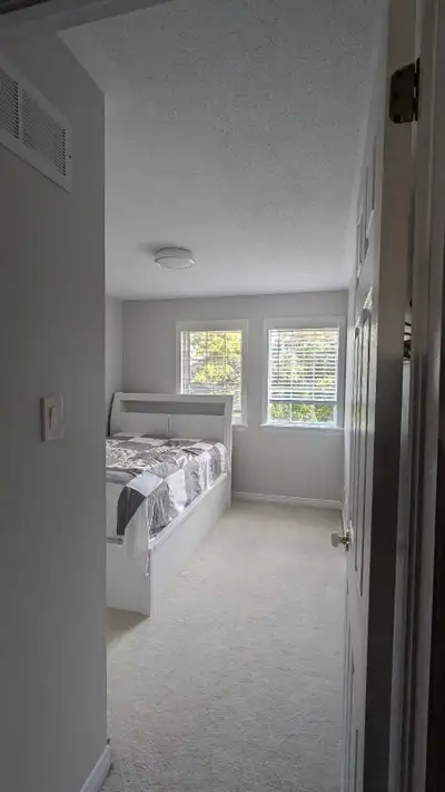 Rent is all inclusive Private furnished bedroom in 3 bedroom house, shared with owner and one other...