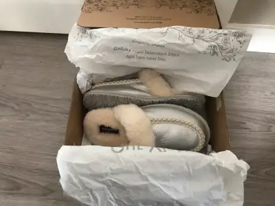 size 9 US / 39 EU never worn silver/ holographic colour pick up in Dalhousie NW