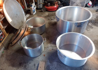 Large cooking pots