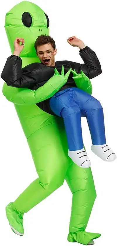 Inflatable Alien Costume/Fancy Dress Halloween Blow Up Costume, View more