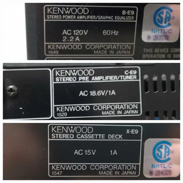 Kenwood Stereo System Amplifier Cassette Deck Tuner Receiver in Stereo Systems & Home Theatre in City of Toronto - Image 10