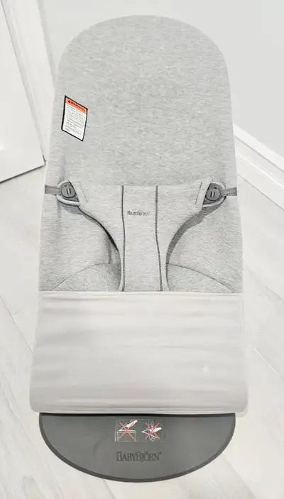 BABY BJORN BOUNCY BLISS CHAIR-Light Grey Jersey, View more
