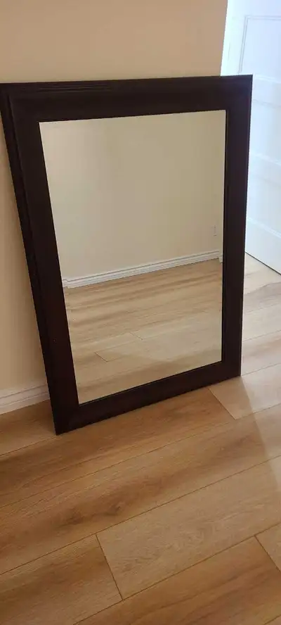 Rectangular Mahogany Mirror Perfect Condition LIKE NEW , View more