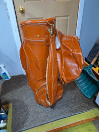 Gorgeous leather golf bag 5 pocket divided