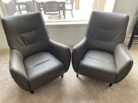 Matching grey accent chairs