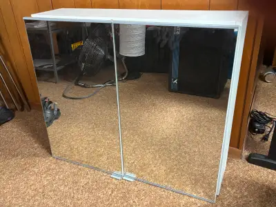 Cabinet with mirrored doors, View more
