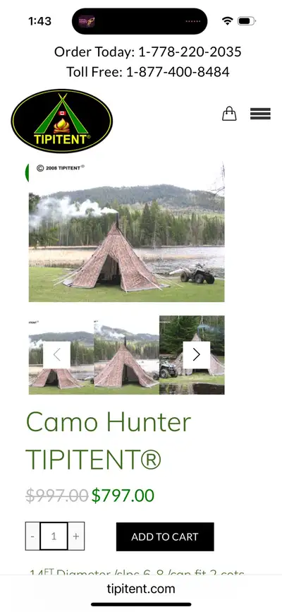 TipiTent Camo Hunter, View more