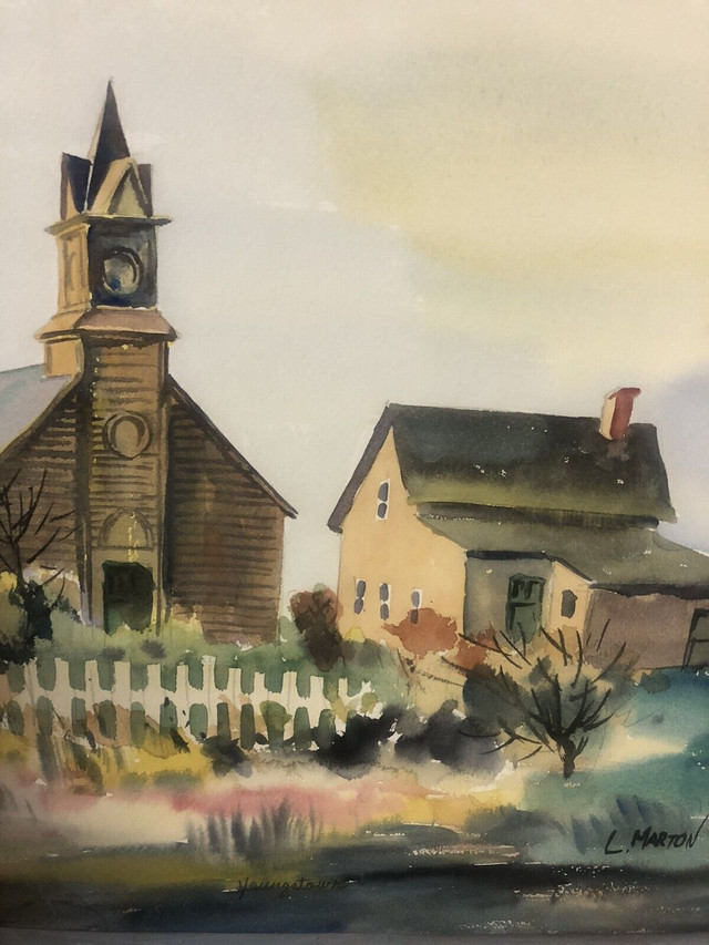 Watercolour Painting by L. Marton of Youngstown + Art Collection in Arts & Collectibles in Markham / York Region - Image 4