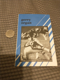 Ottawa Rough Riders Gerry Organ signature on religious brochure