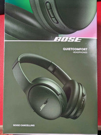 Bose quietcomfort noise cancelling headphones new green