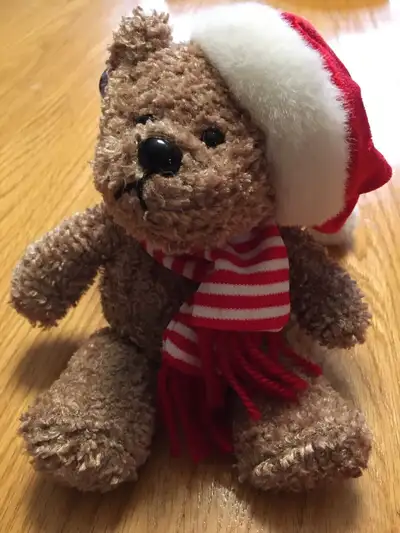 Sears exclusive Christmas Kringle 2000 Plush Bear 6", View more