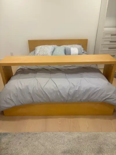 Bedroom Set - IKEA Malm bed, rolling table and drawer chest , View more