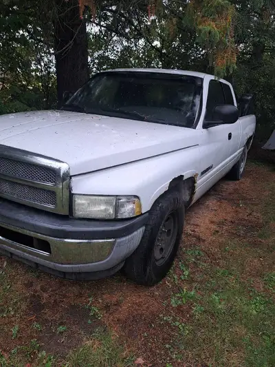 2001 Dodge Ram 1500 2 Wheel Drive 5.9L V8 Gasser 200,000KM. Runs, Drives and stops. Has rust, batter...
