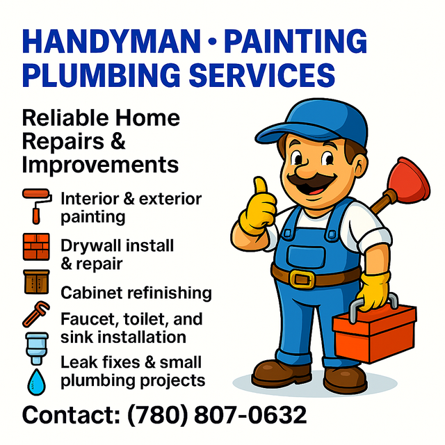 HANDYMAN • PAINTING • PLUMBING SERVICES in Plumbing in Edmonton - Image 2