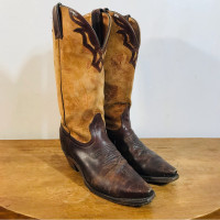 Boulet made in Canada vintage cowboy leather boots (femme)