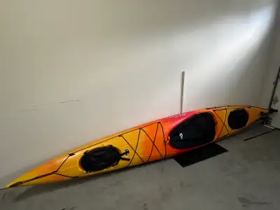 13.5’ Old Town Castine touring Kayak (with built-in rudder and pedals for easy paddling) in like-new...