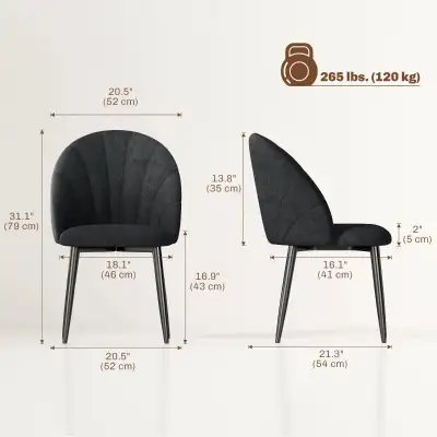 Modern Dining Chair, Upholstered Dining Room Chair wit, View more