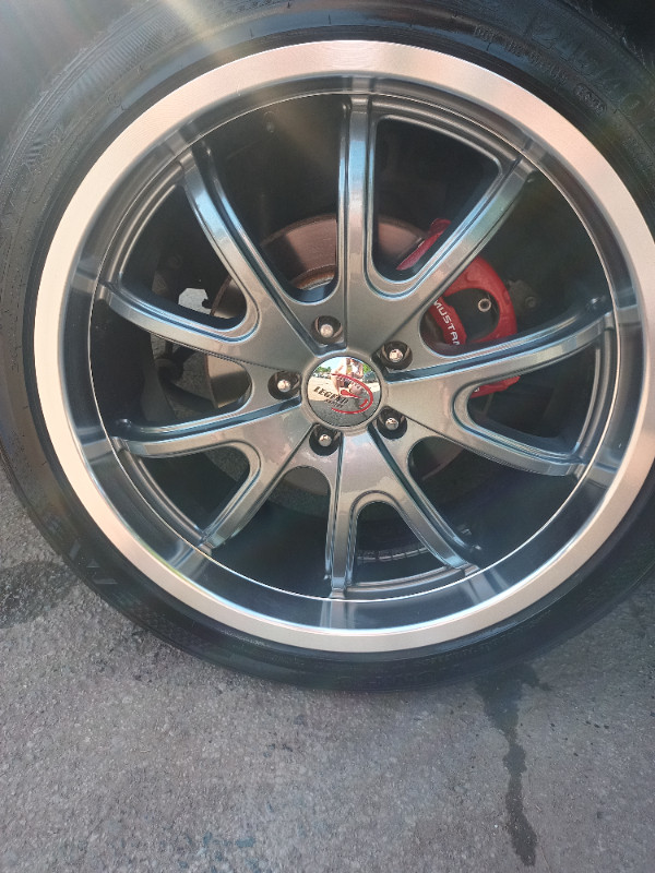 Rims and tires with Ford sensors in Tires & Rims in Hamilton