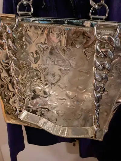  Shiny Silver Tote, View more