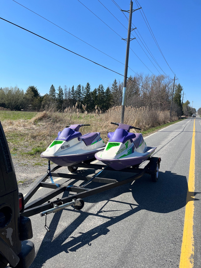 1989 seadoo with double trailer  in Personal Watercraft in Oshawa / Durham Region - Image 2
