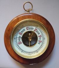 Vintage German Barometer Weather Station Wall Hanger