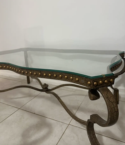 2 Antique Glass Coffee Tables!, View more