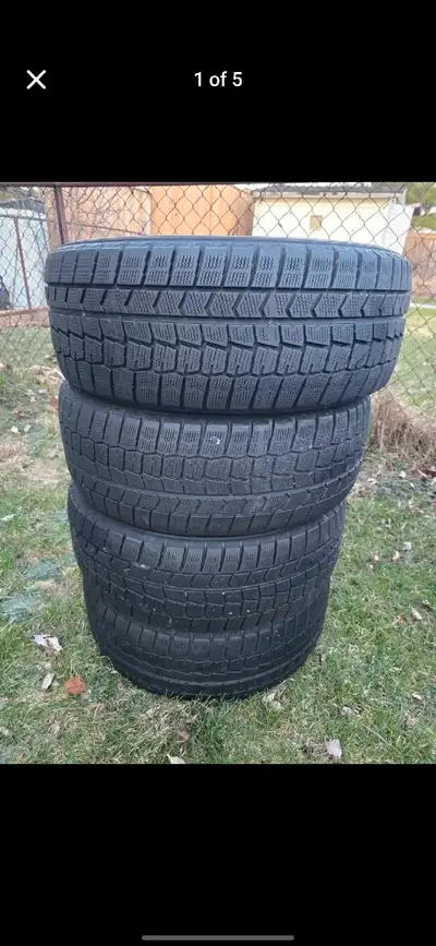 Dunlop winter tires. Used for 1 season on Volkswagen jetta. Great condition