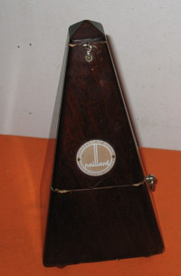 Vintage  *PAILLARD*  Wooden Swiss Made Metronome -Works Great-