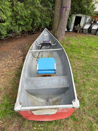 Scott flat back canoe with Honda 2hp