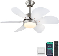 NEW Ceiling Fans With Lights,  Remote and App  36" Dimmable