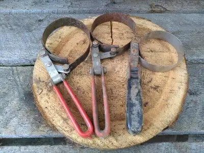 A Set of 3 Oil Filter Wrenches